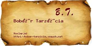 Bobár Tarzícia névjegykártya